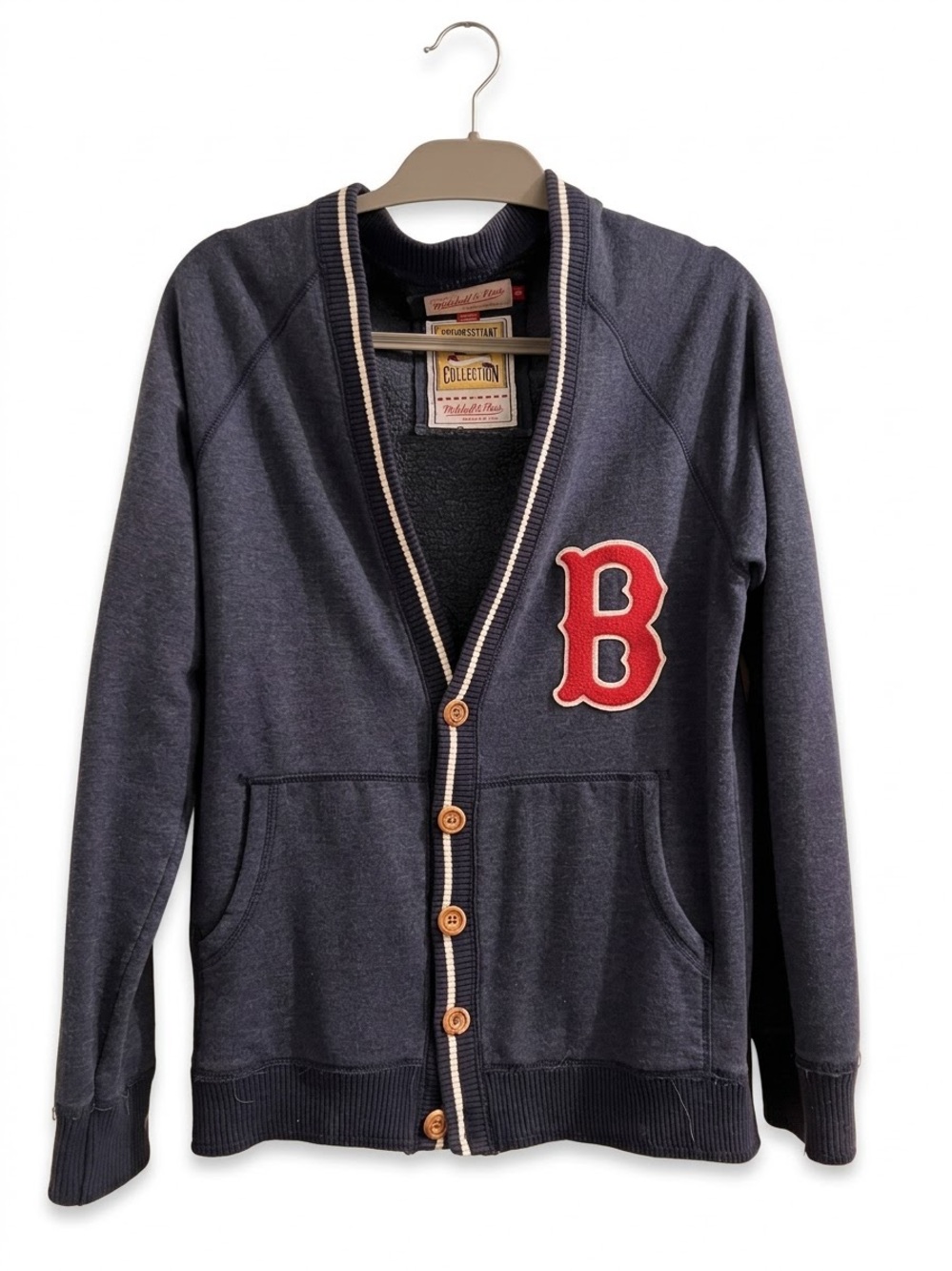 Mitchell & Ness Red Sox Cardigan - Mens Small